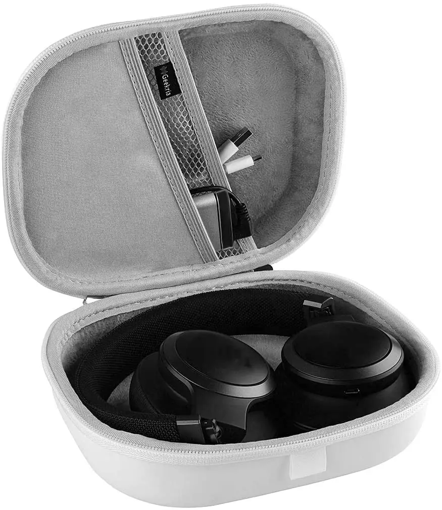 Geekria JBL Tune 710BT 용 헤드폰 케이스, Tune 760NC, 라이브 650 BTNC 헤드셋, 하드 쉘 휴대용 보관 가방, 케이블 보관