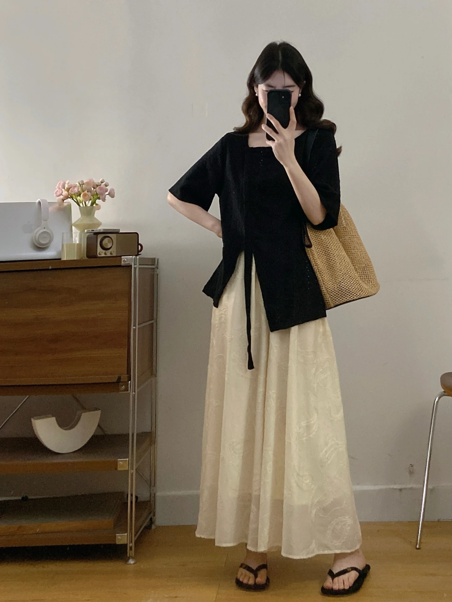 

Summer Fashion plus Size Women's T-Shirt And Skirt Set Asymmetrical Slit Short Sleeve Top Half-length Pants Two-piece Ensemble