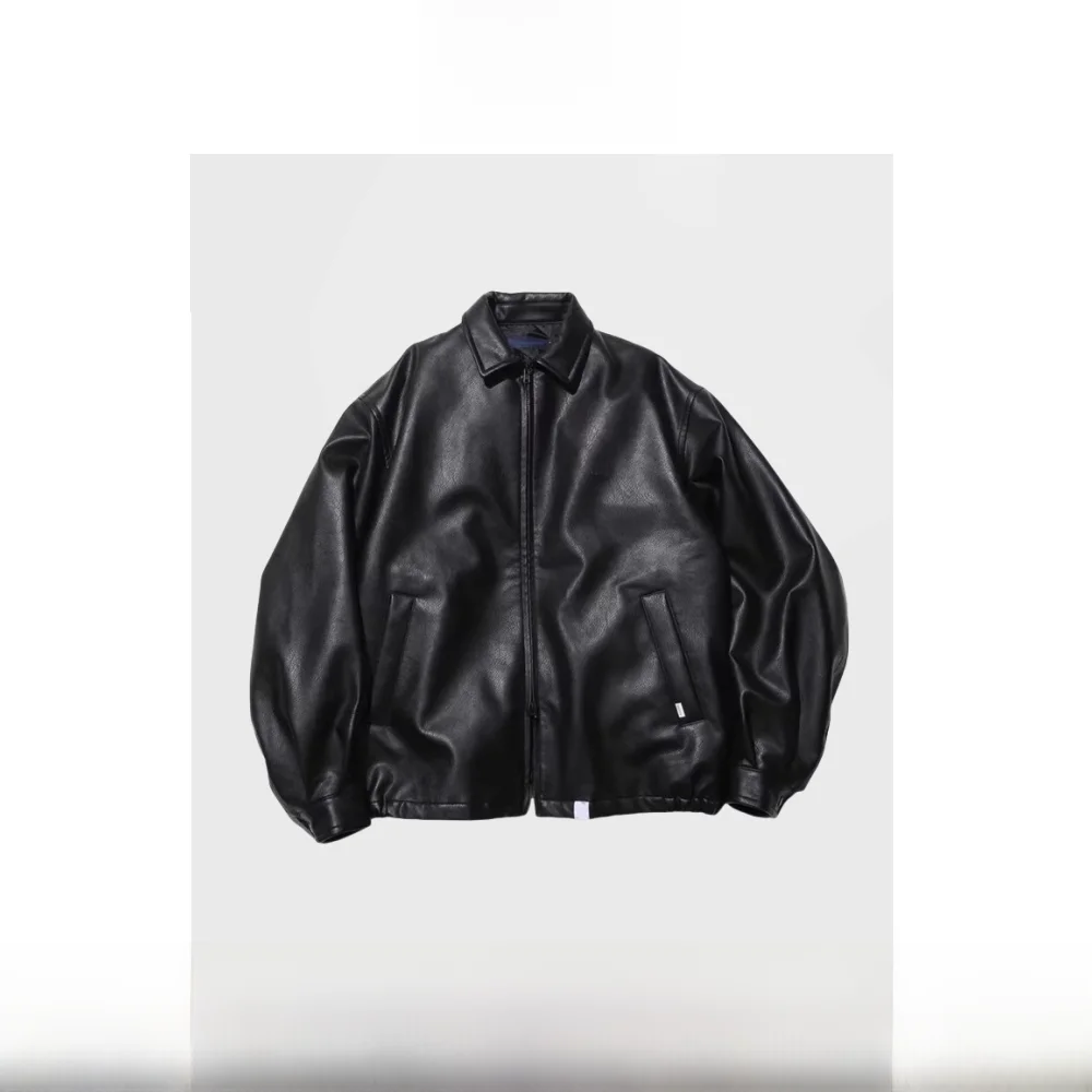 

Thiened Retro American Sle Men Women Leather Jaet Casual Outerwear Long Valley Produced Vintage Biker Coat Winter Wear