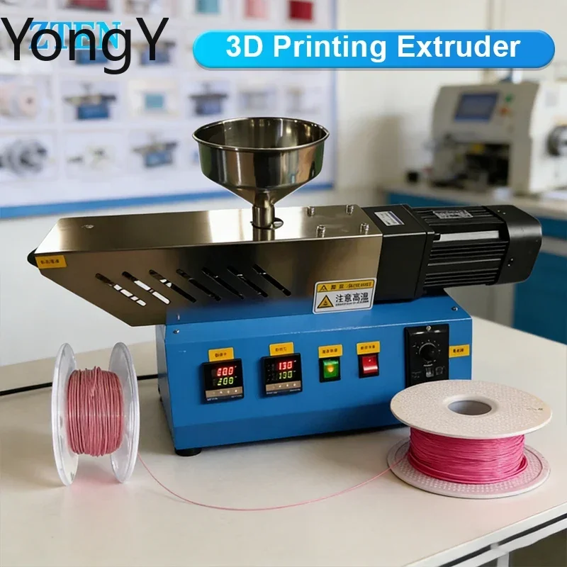 Single Screw Extruder 220v/110v 3D Printing Filament Extruder Home Laboratory Plastic Polymer ABS PP Extrusion Molding Machine
