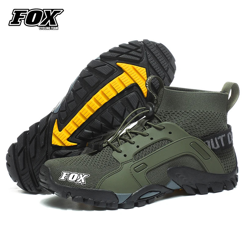 

Mountain Biking Shoes FOX Cycling Team Breathable Bicycle Mens Sneakers Road MTB Downhill Footwear Sapatilha Aquatica Masculina