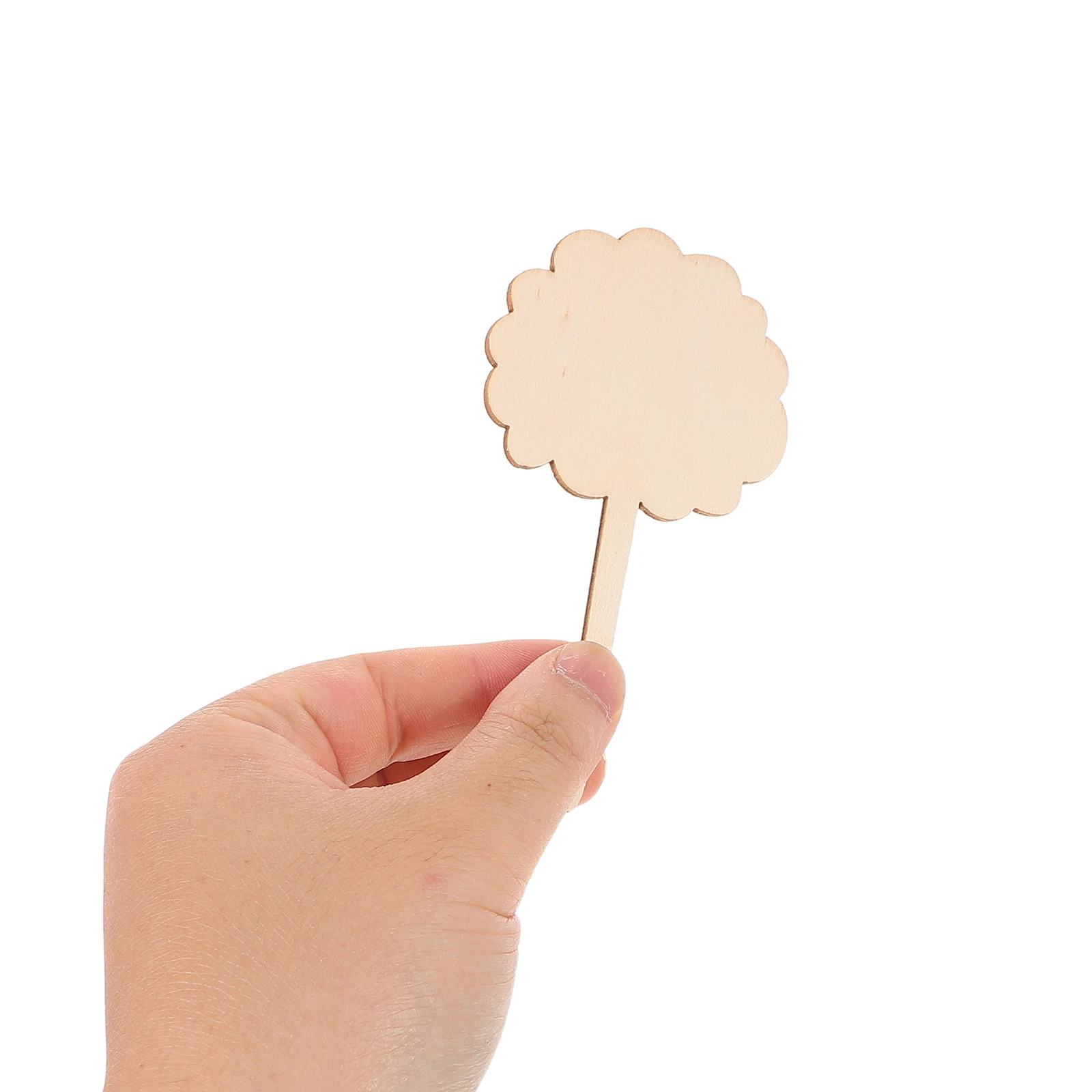 

50 Pcs Gardening Labels Wooden Tree Plant Tags Patio Greenery Stakes Vegetable The Sign