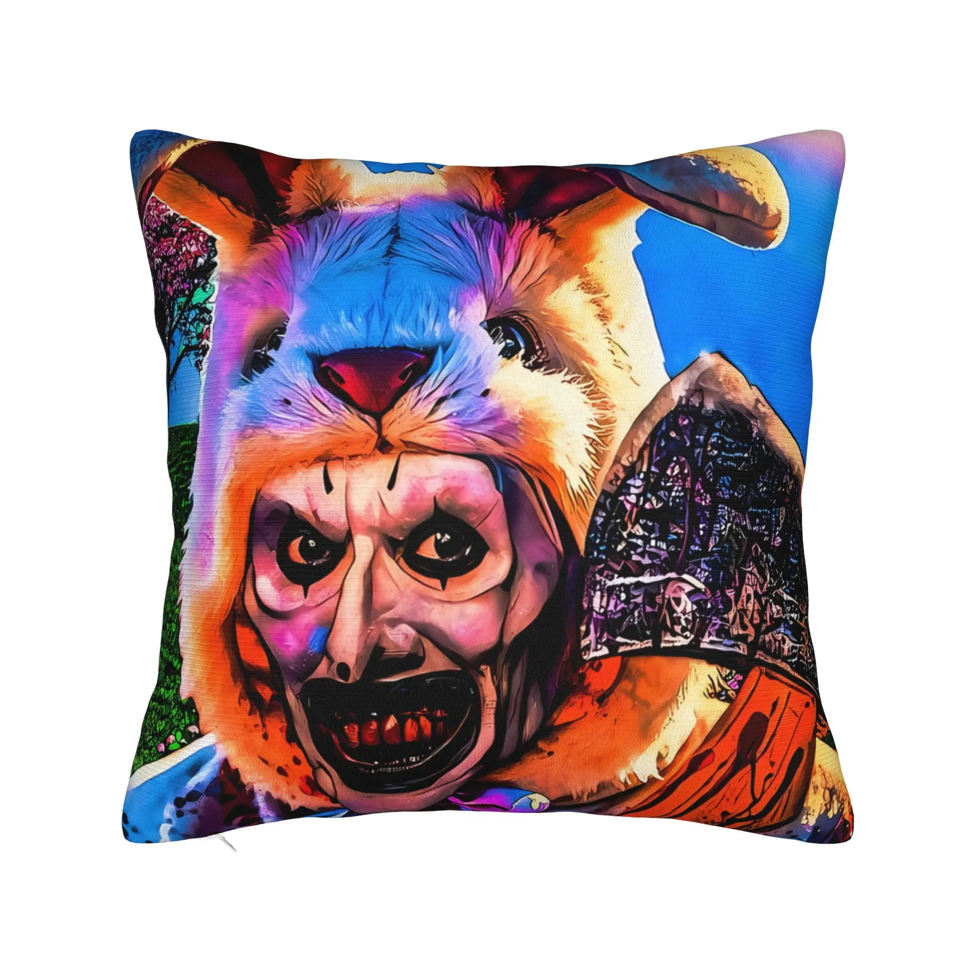 Terrifier Movie Pillow Cover  Comfy Cushion Cover Novelty Pillow Case For Living Room Sofa