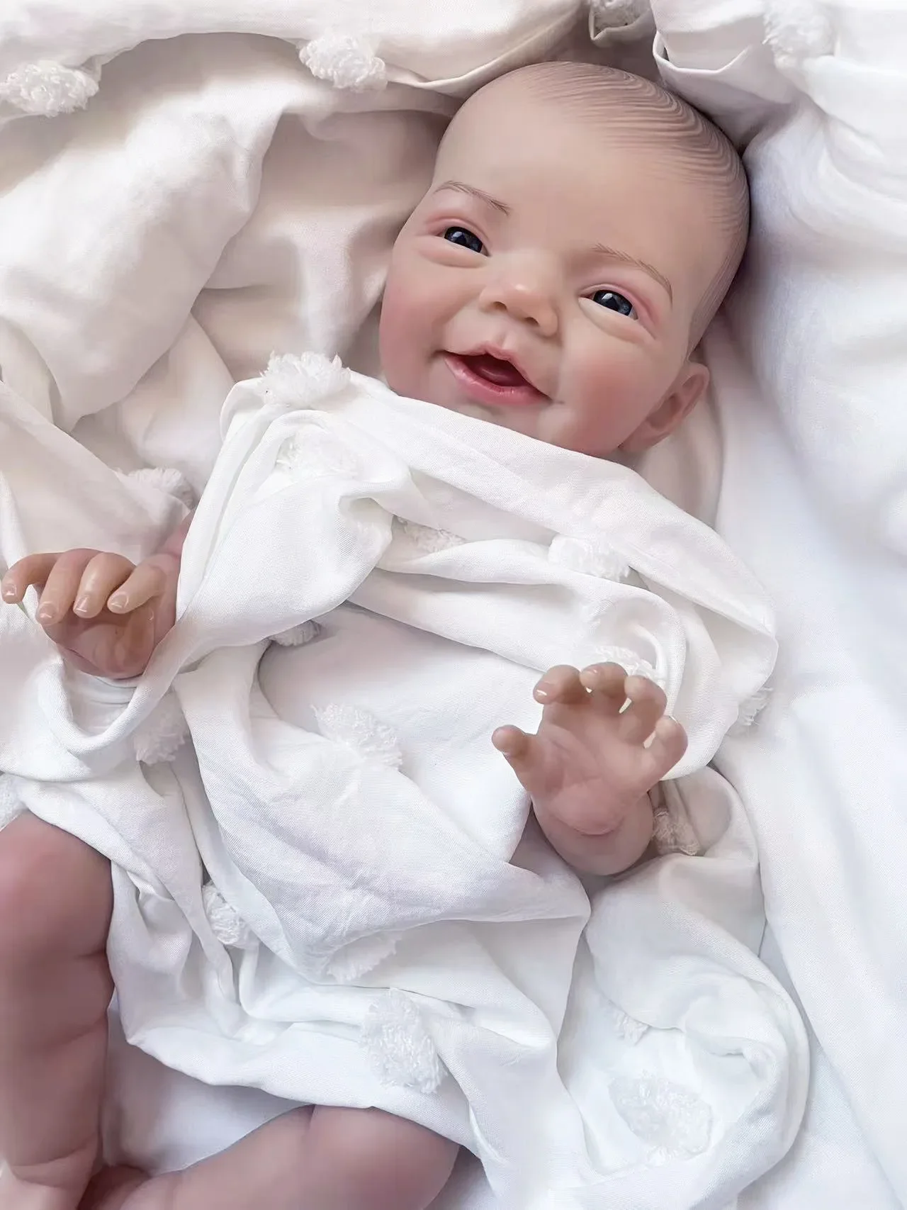 

NPK 20'' Full Body Vinyl Charlie No Clothes Reborn Baby With 3D Skin Visible Veins Lifelike Gift for Children Drop Shippping