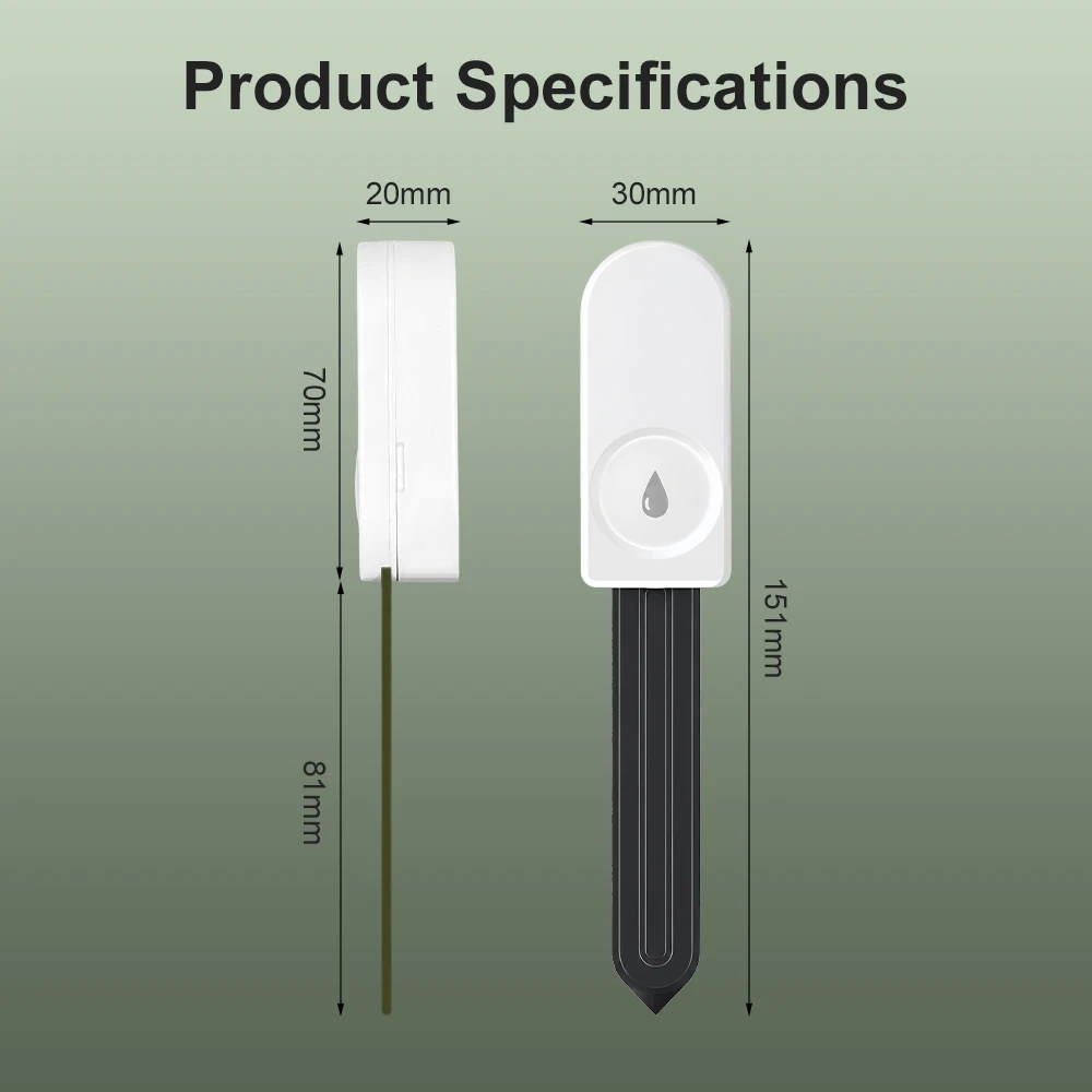 ZigBee Bodenfeuchtigkeitsmessgerät für Landwirtschaft, Rasen, Pflanzen & Blumen Praktischer Garten-Hygrometersensor – Detail 23