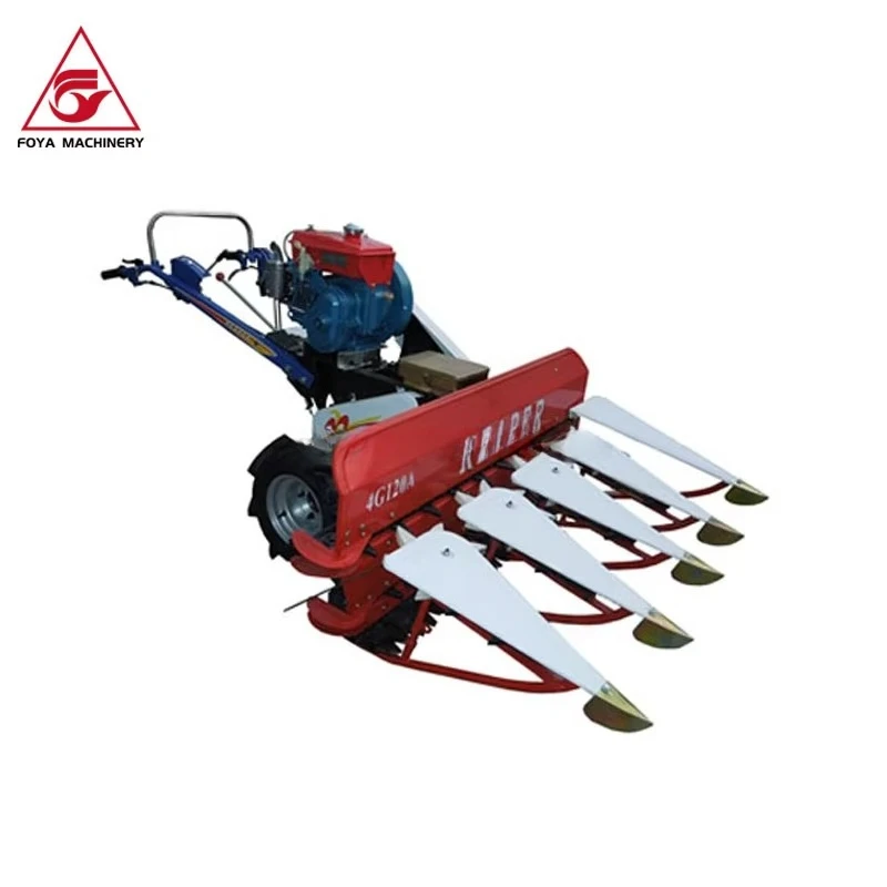

Mini Hand Push Wheat Paddy Rice Reaper Harvester Grass Cutter Binder Machine