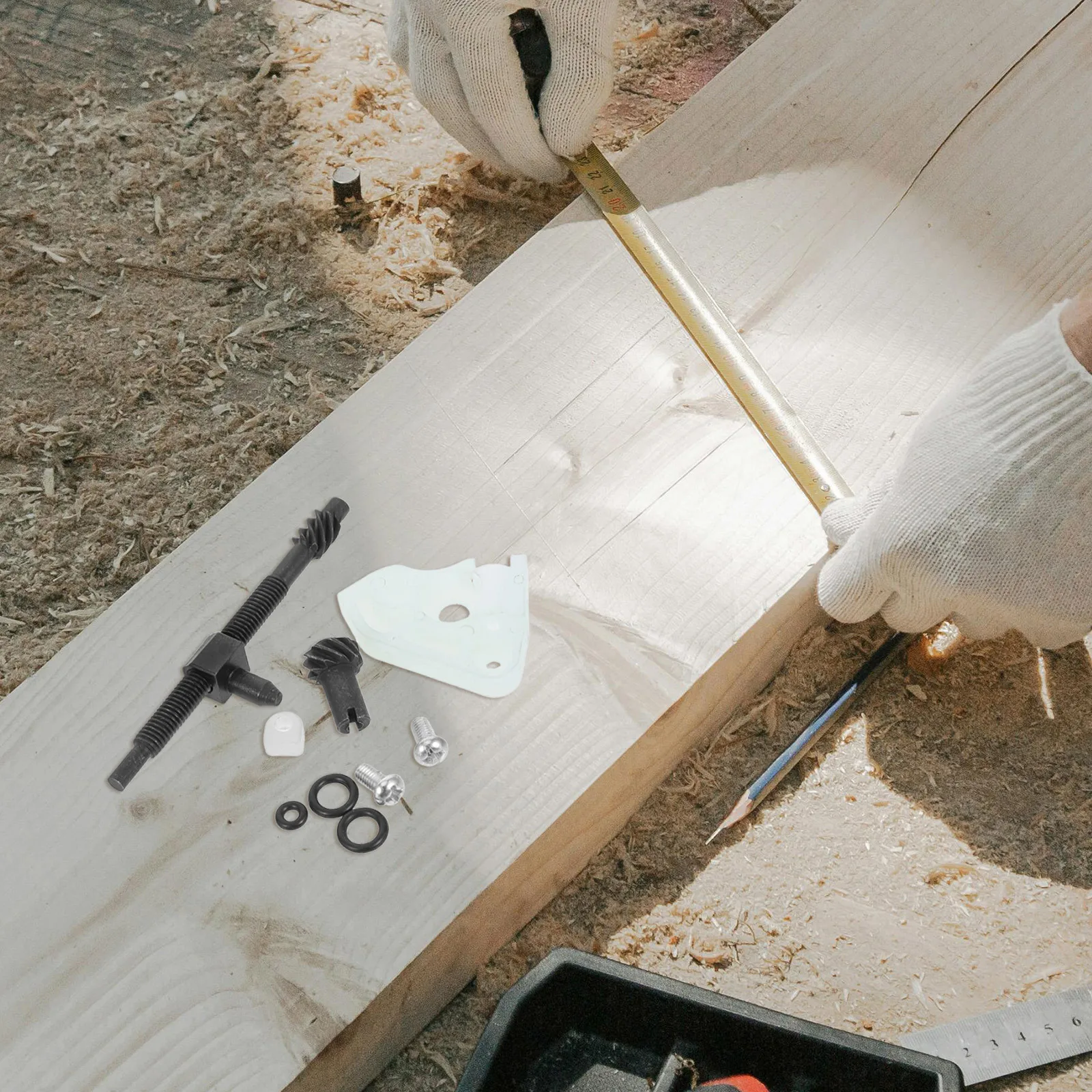 

1Set Chain Adjusting Screw Tensioner Kit for Chainsaw Bar Fast Adjustment Repair Tool Chain Adjusting Screw Tensioner