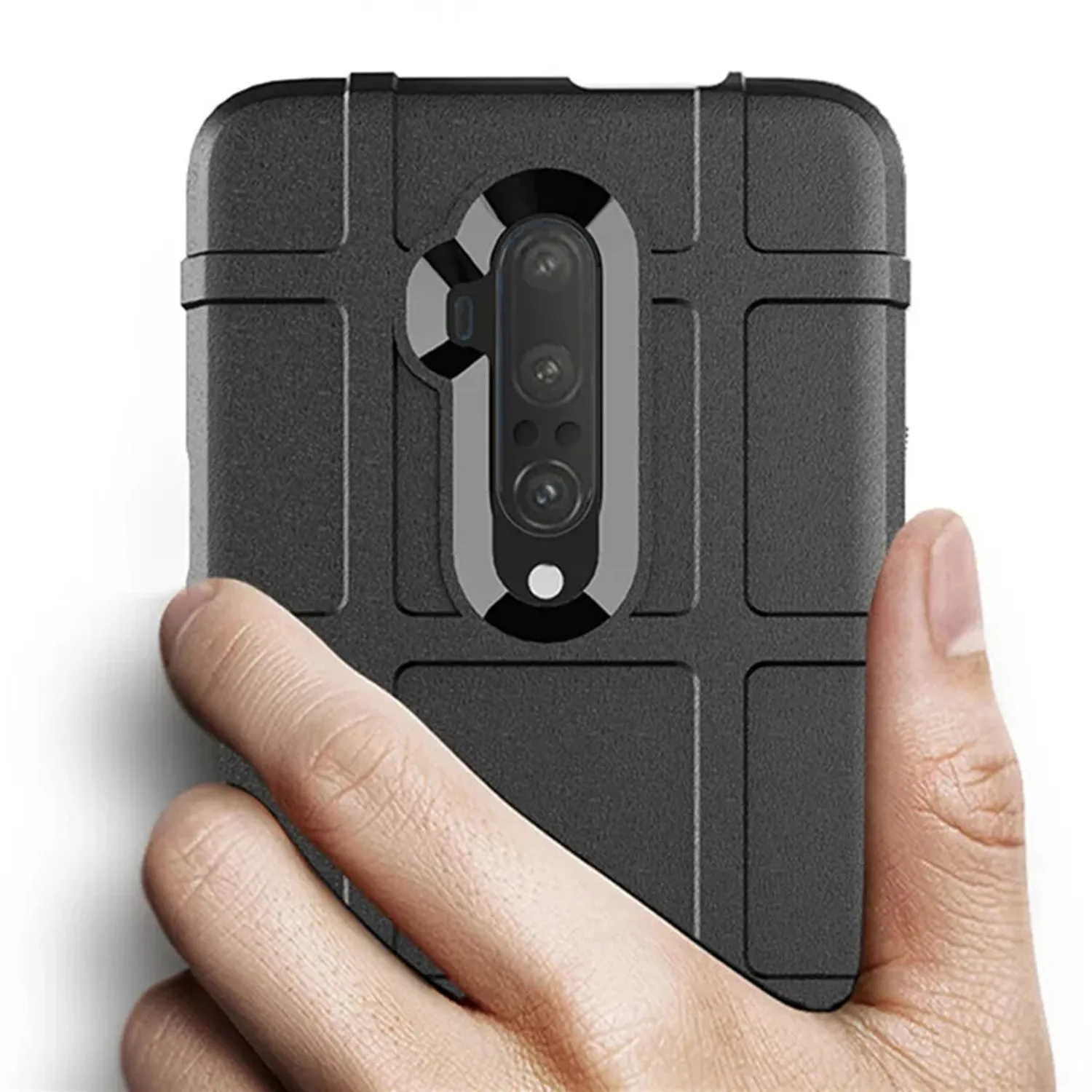 For Oneplus 7T Pro 1+7tpro One Plus 7t pro Silicone Shield Case Armor Heavy Back Cover for oneplus7t pro Shockproof Matte Cases