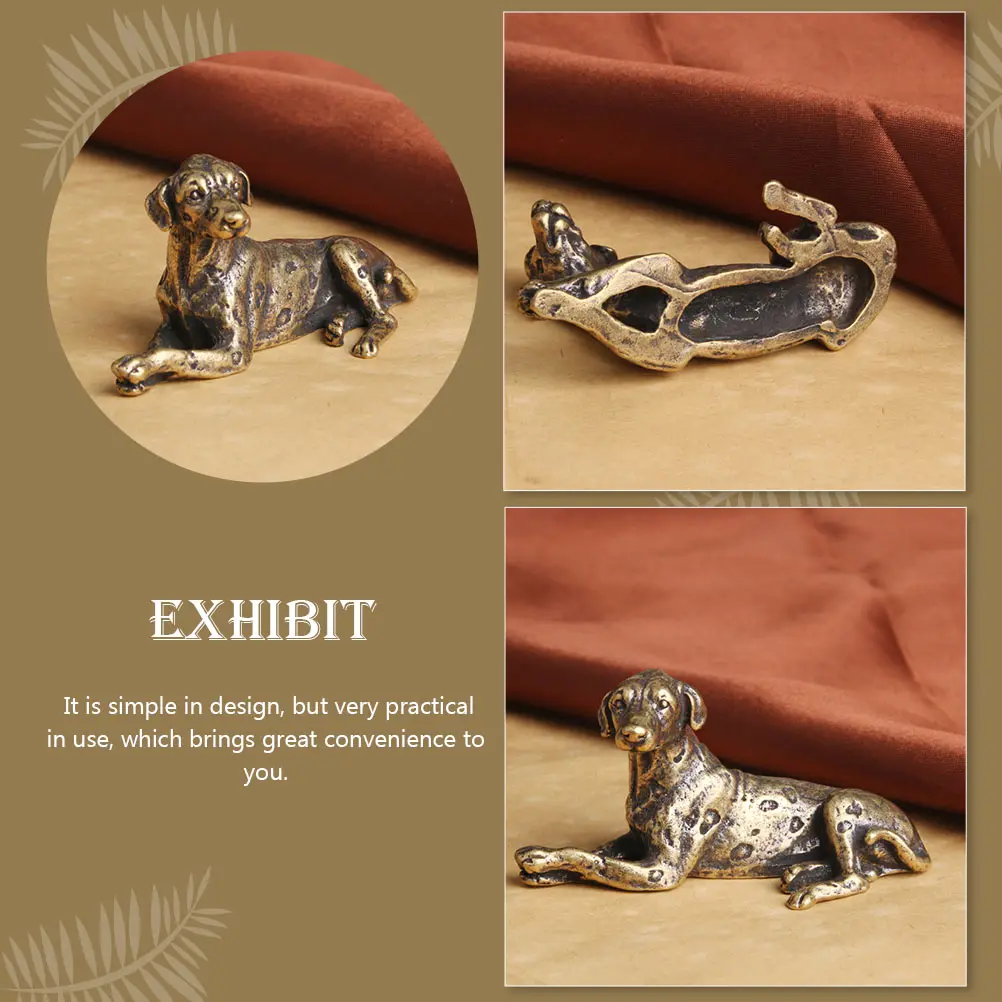 Copper Dog Shaped Paperweight for Calligraphy and Painting Desktop Decoration Study Office Home Use Creative Weighted Letter