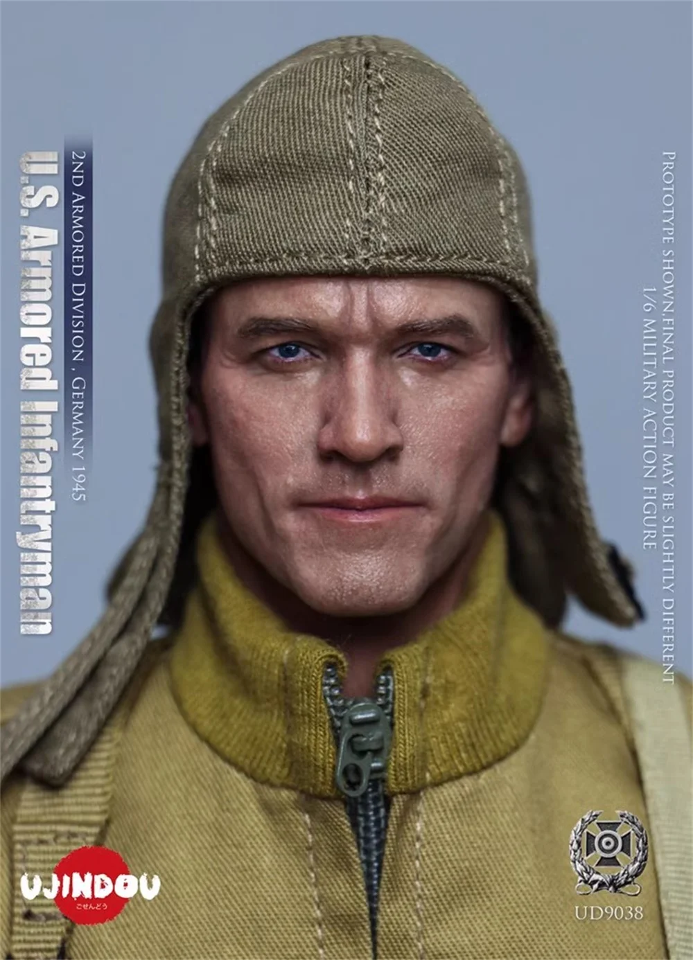 1/6 UJINDOU UD9038 US. Soldier Doll Figure Male Head Sculpt Carving with Neck Connector Caps For 12