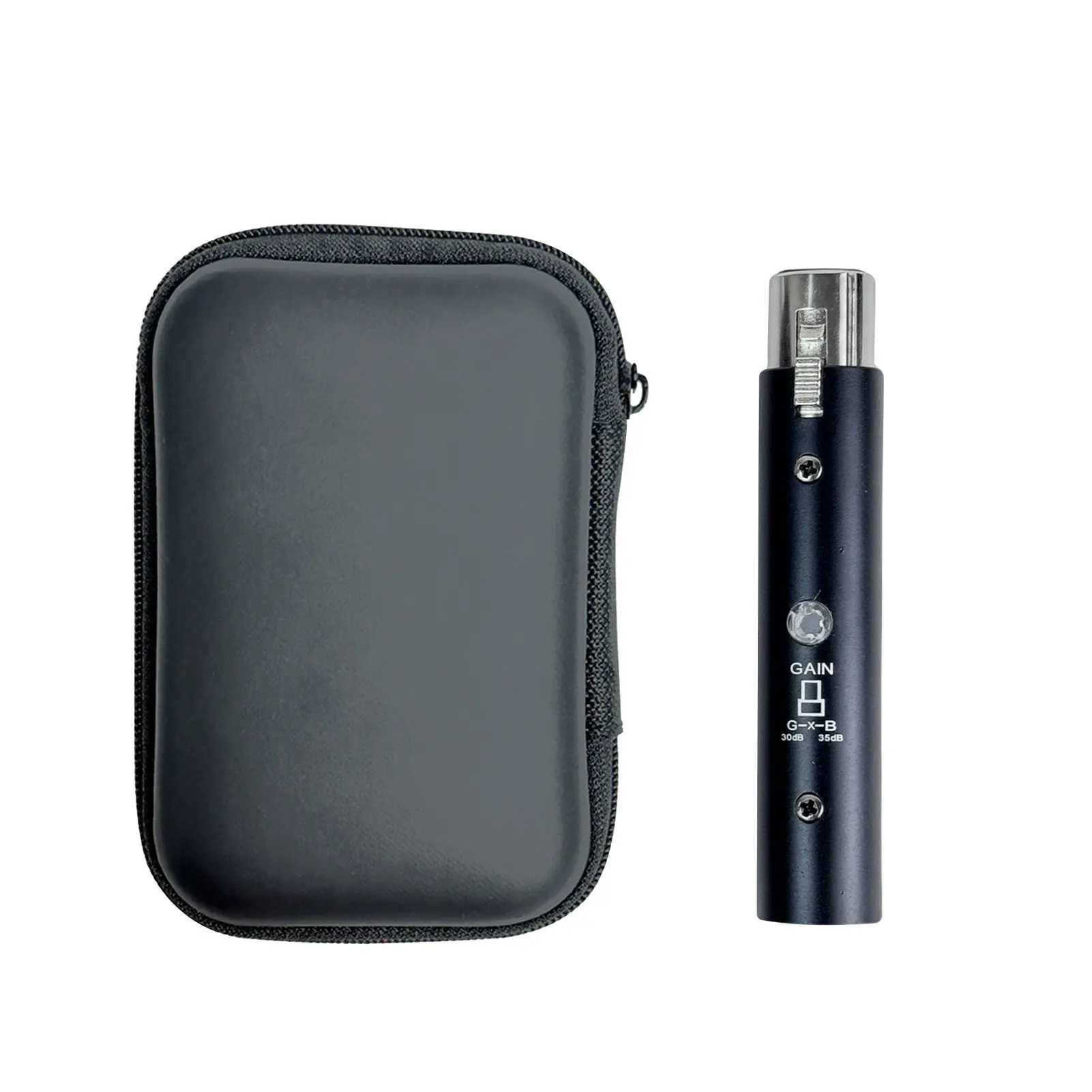 مضخم ميكروفون 48 فولت XLR مخرج إشارة مضخم ميكروفون ديناميكي محمول مع كسب 35 ديسيبل صوت نظيف منخفض الضوضاء 10-40 كيلو هرتز تردد