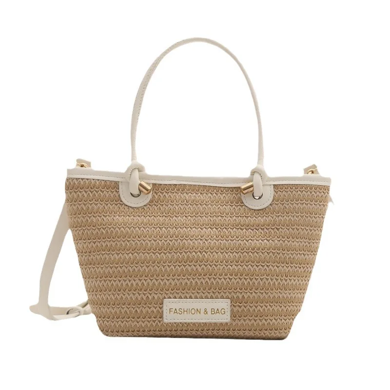 حقائب يد نسائية جديدة على الموضة لعام 2025 تناسب العمل والتنقل عبر الجسم حقيبة منسوجة حقيبة من الخيزران حقيبة دلو