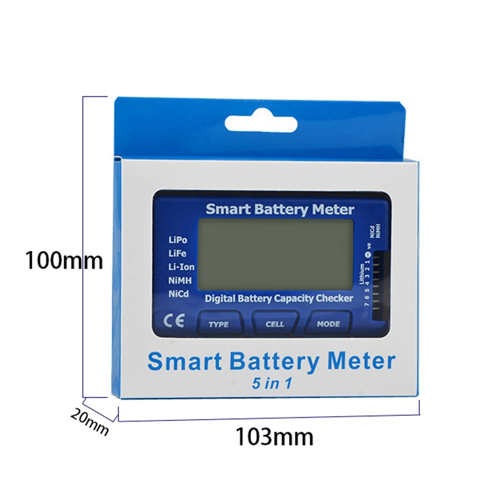 5 in 1 Smart Battery Meter LiPo/LiFe/Li-ion/NiMH/Nicd Battery Tester Servo Discharger Balance/ESC/PPM image 4