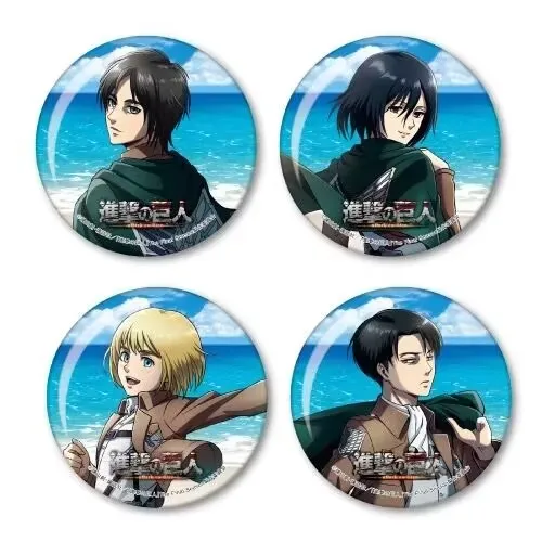 

Атака Титанов, значок на море, веер, художественный аксессуар, аниме-медаль «Капитан Эрен», А-