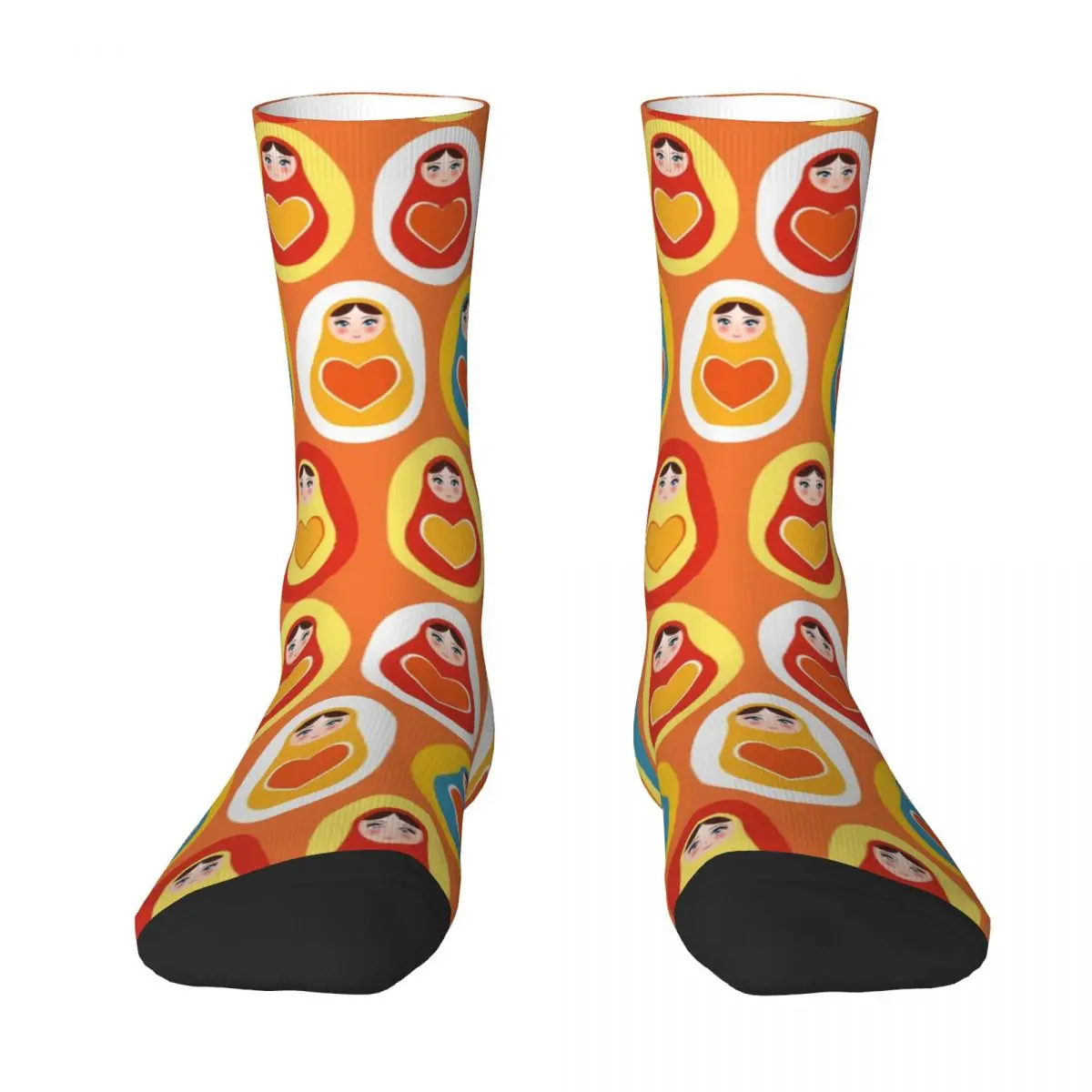Men Socks Russian Dolls Matryoshka Cute Girl Retro Stockings Autumn Vintage Quality Socks Graphic Climbing Anti Skid Socks