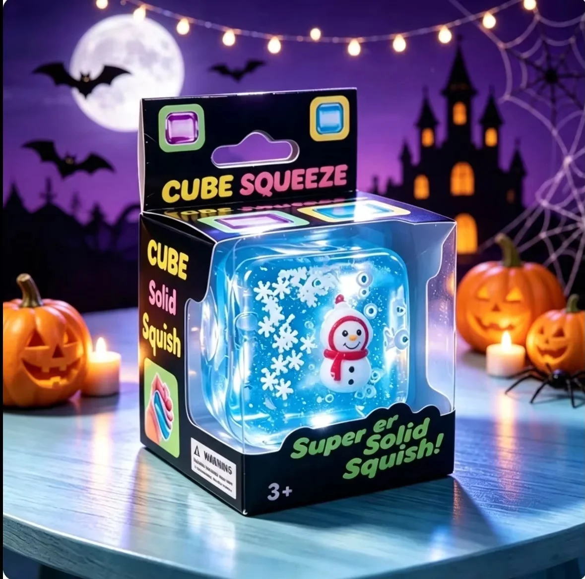 Halloween cube decompression toys, pumpkin ghost eyeball spider internals, suitable for children's party giveaways and gifts - view 6