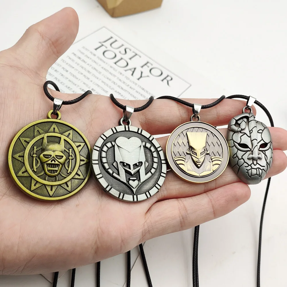 Anime Jojos Bizarre Adventure Necklaces Cosplay Higashikata Josuke Kujo Jotaro Killer Queen Arrow Pendant Necklace Jewelry Gift