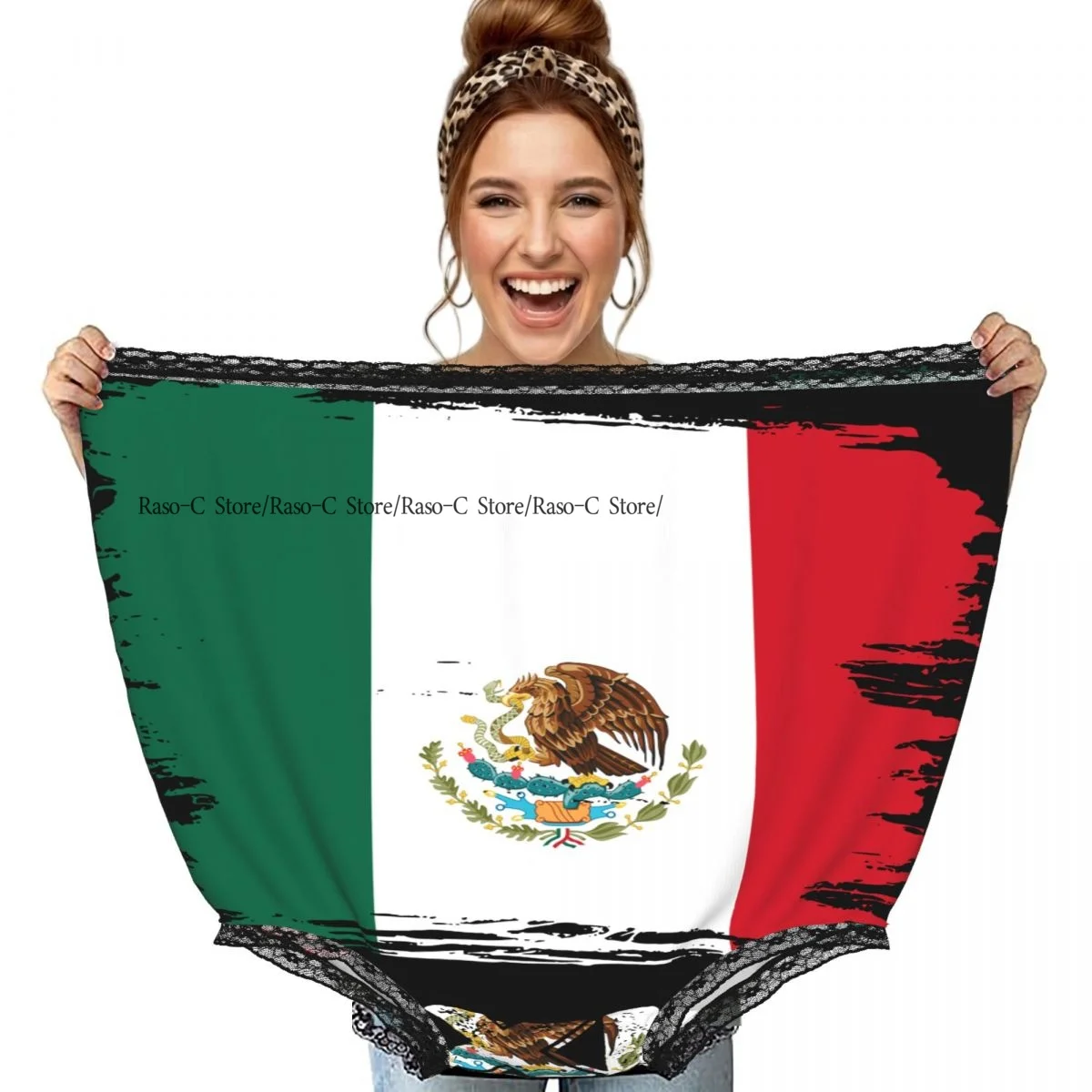 Funny Granny Underwear Vintage Mexico Michoacan Mexican Flag Gag Gift Granny Panties