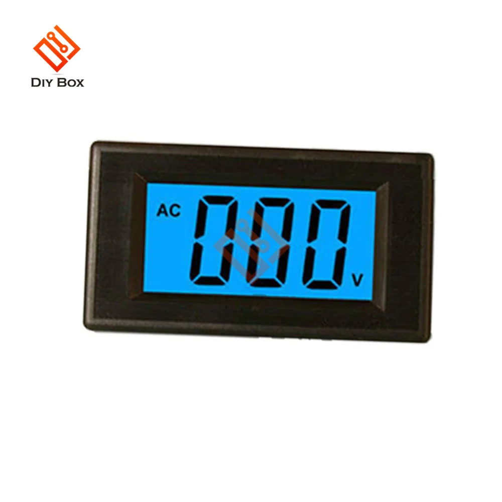 AC 80-500V 2-Wire Blue Digital LCD Volt Panel Meter Voltmeter Circuit Voltage Power Supply Display Module