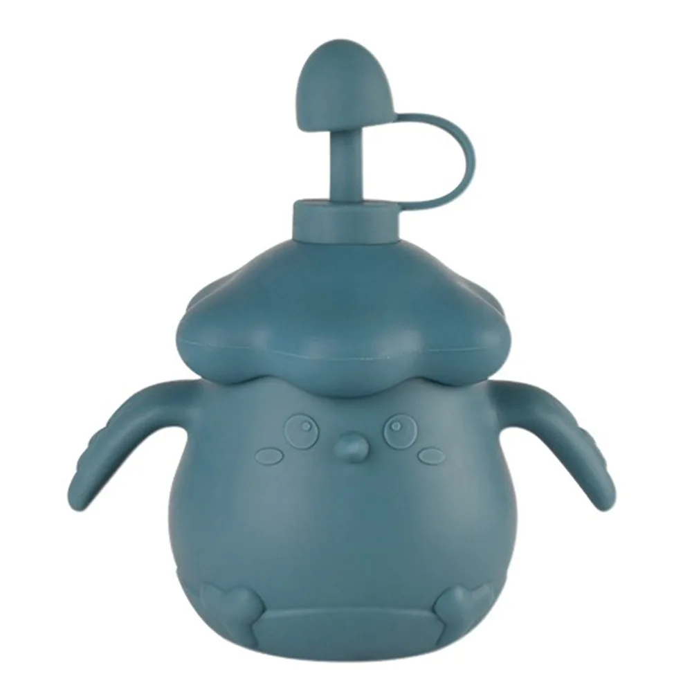 

Creative Baby Training Cup Cartoon Shape Leakproof Toddlers Straw Water Bottle Double Handles Portable Baby Silicone Feeding Cup