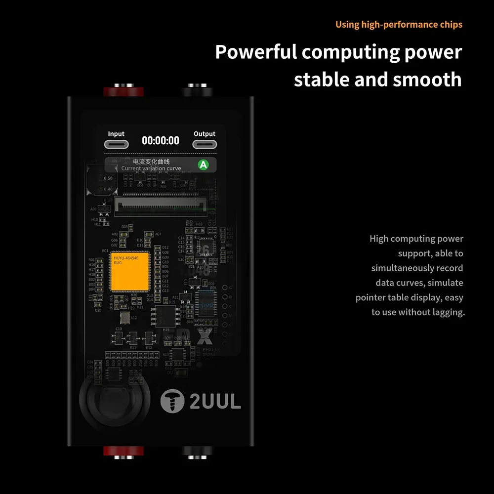 2UUL PW11 Power X Высокоотражающий экран Измеритель ампер-напряжения, способный для одновременной записи, кривая даты, имитирующий дисплей указателя