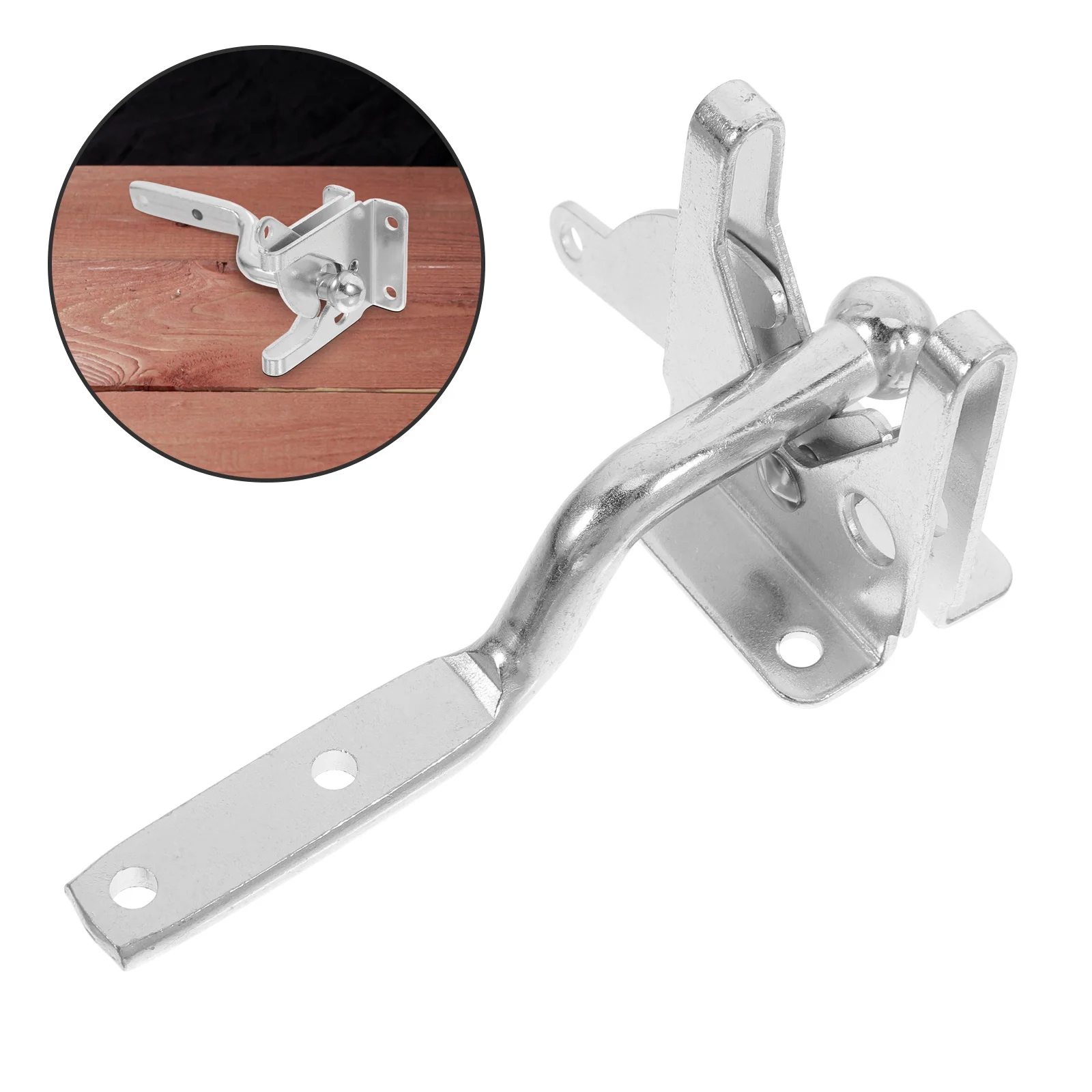 

Heavy Duty Fence Gate Latch Sturdy Lock Secure Outdoor Gate Lock for Residential Commercial Industrial Fences Door Safety Latch