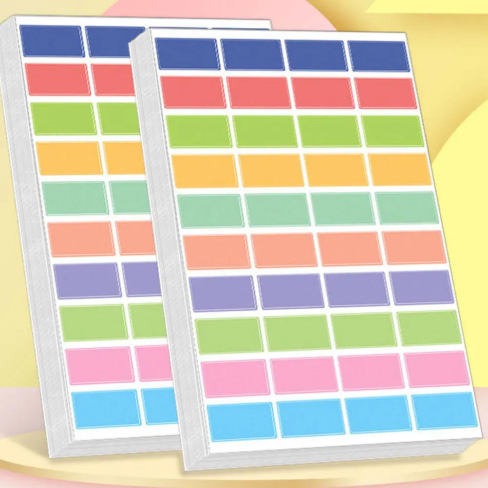 20Sheets Waterproof Multipurpose Label Sticker Self-Adhesive Classification Decal for Seasoning Jars Office Supplies Home