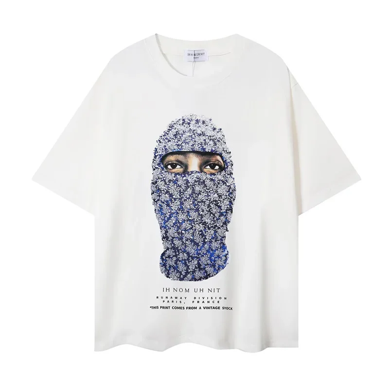 

Футболки высокого качества из хлопка с коротким рукавом для мужчин и женщин, весна-лето 1:1, топы IH NOM UH NIT, уличные футболки