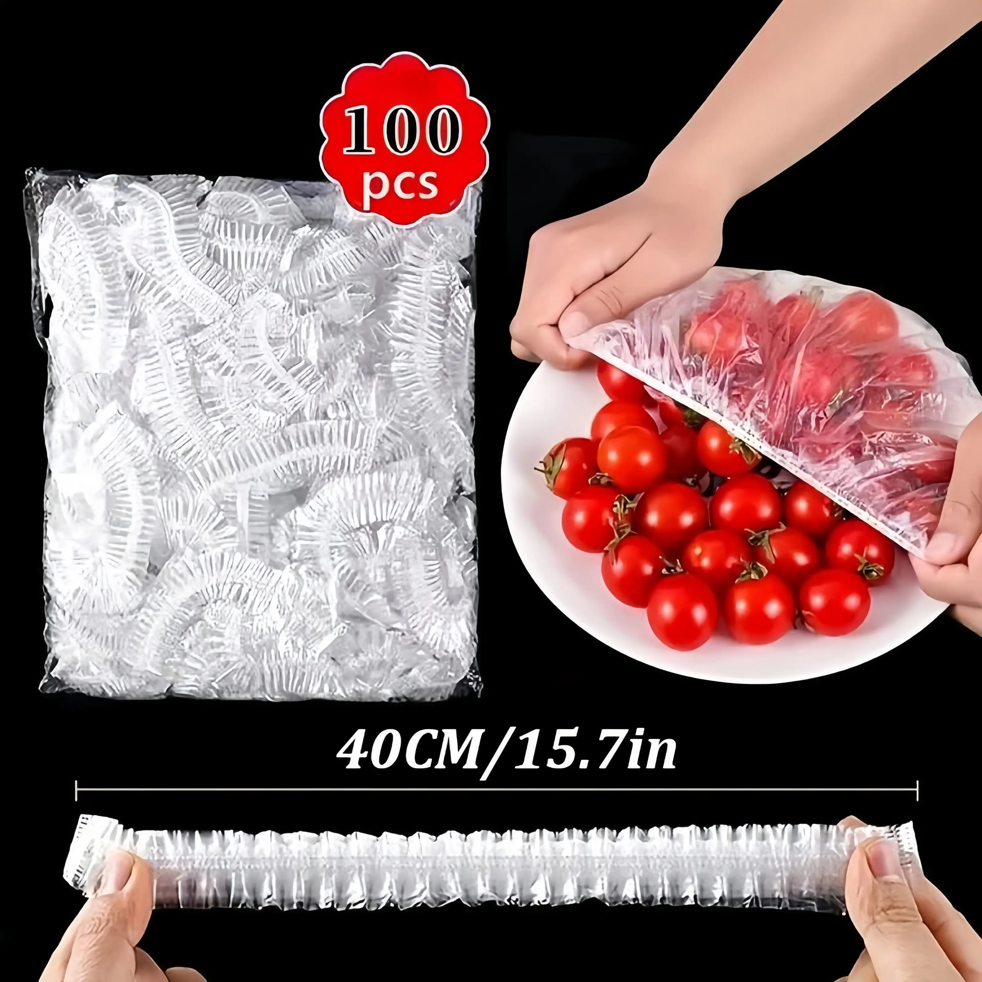 Película adhesiva desechable para alimentos, capó de conservación para cuenco, placa elástica, pequeño electrodoméstico, freidora de aire, cafetera, cubiertas gruesas