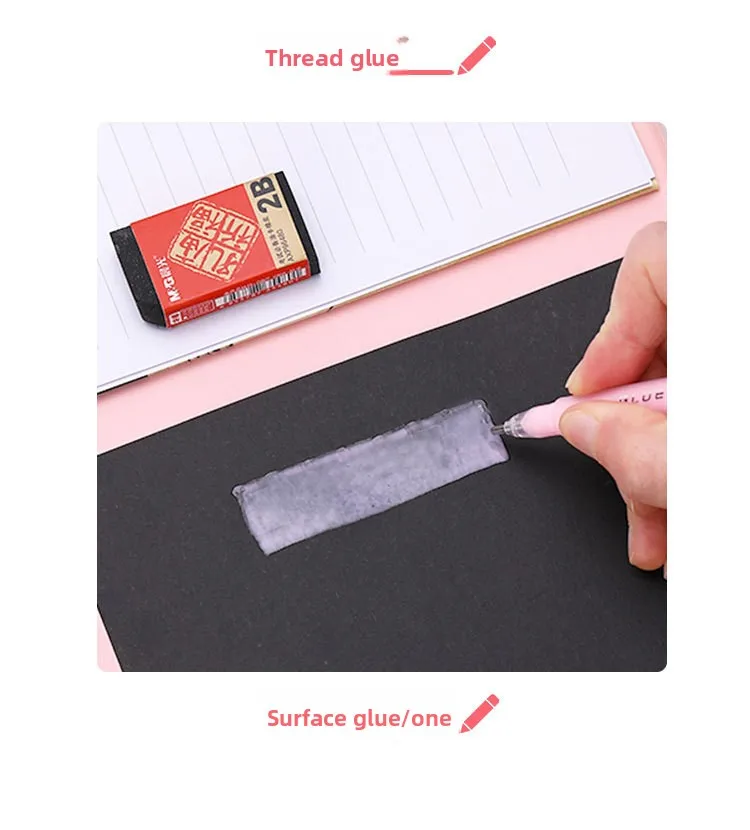 5-farbiger stiftförmiger fester Klebestift für Kinder, schnell trocknender Bastelklebestift für Schule, DIY, Scrapbooking, kreative Kunstwerkzeuge – Detail 8