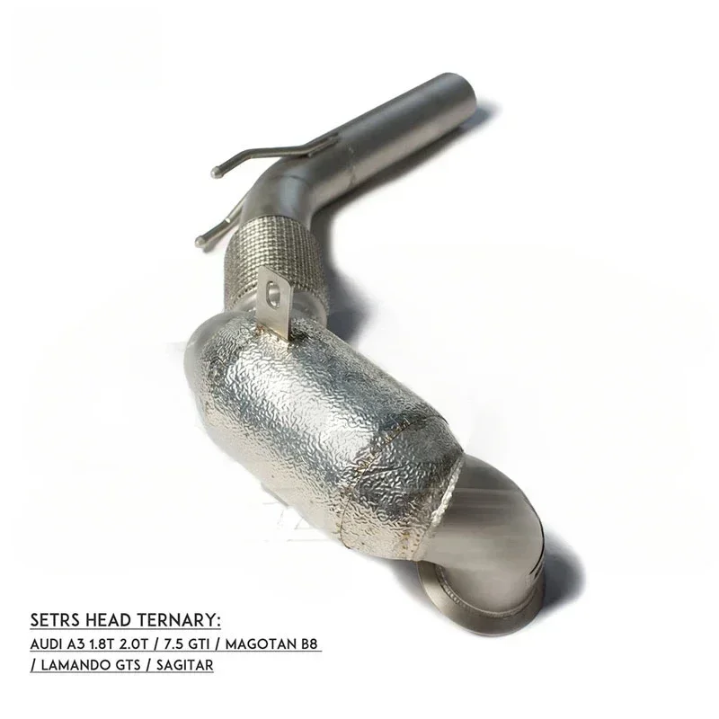 

High quality Downpipe Modification for Volkswagen Magotan Audi A3 7.5 GTI 1.8T 2T Flow Through Automobile Accessories