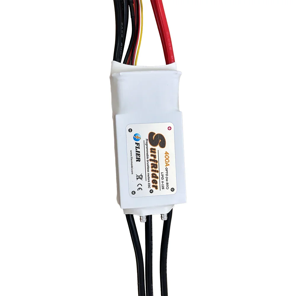 RoRuS12S 400A OPTO Single Marine ESC Used For Boats/Surfboards – Programmable, Water-Cooled, With USB Cable