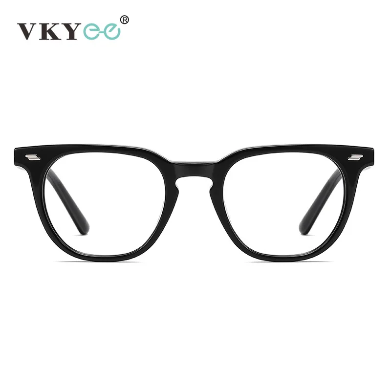 فيكي جديد بسيط هندسي موضة البيضاوي تصميم الرجال النساء مكافحة الضوء الأزرق نظارات للقراءة وصفة طبية قابلة للتخصيص 56005 #4