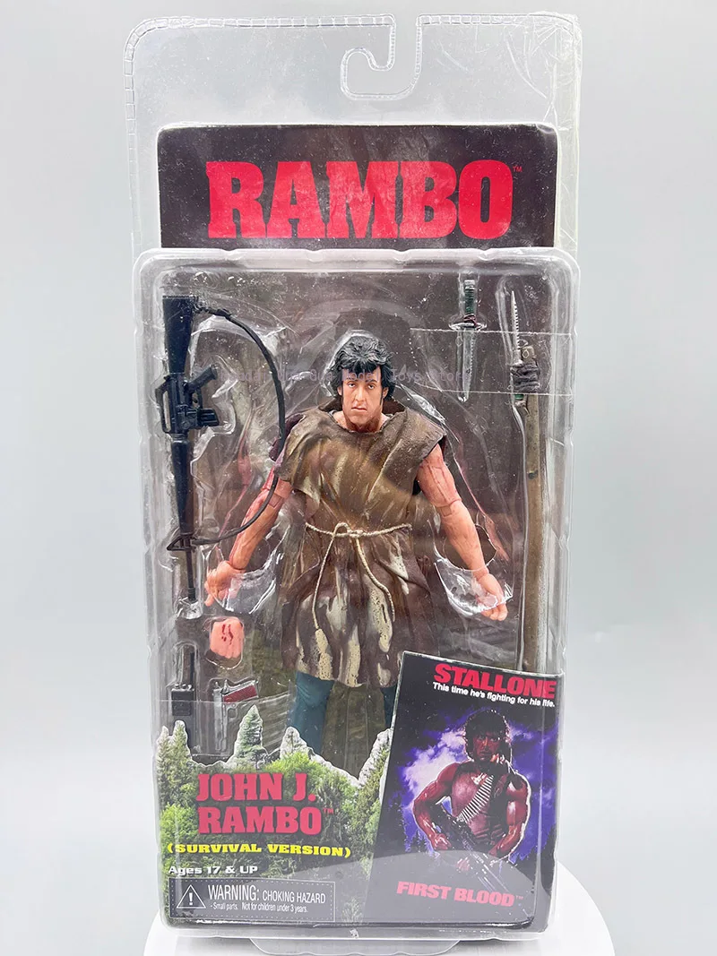 ألعاب شخصيات الحركة من NECA First Blood Rambo John J Michael Sylvester Gardenzio Stallone #2