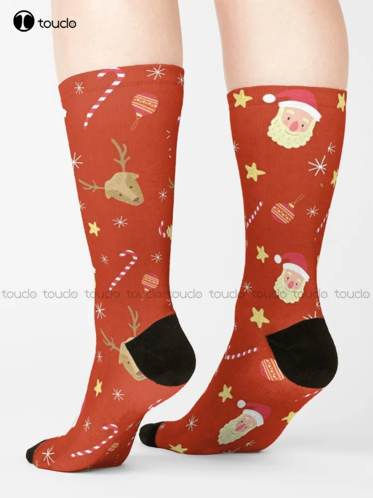 Christmas Patterns Socks Sock Boots Cartoon Comfortable Best Girls Sports Street Skateboard Socks Unisex Adult Teen Youth Socks