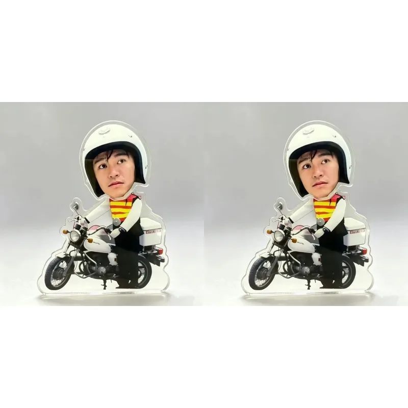 Fight Back To School‌ Peripheral Decoration Yao Yao Le Zhou Xingxing Traffic Police Officer Stand Acrylic Ornament Display Model
