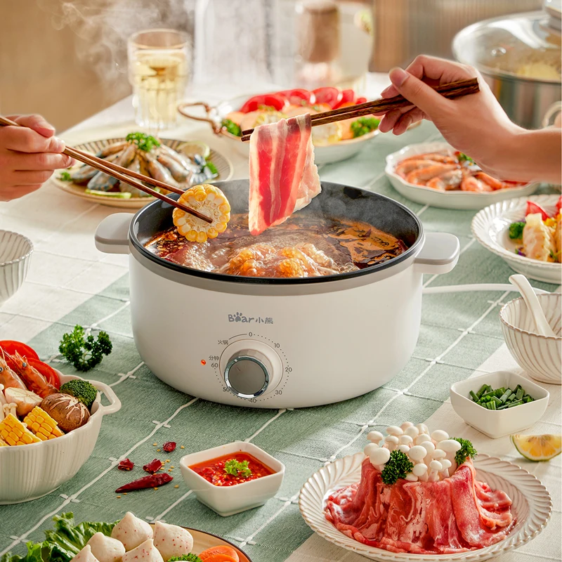 ไฟฟ้า Steamer ขนาดใหญ่ตั้งเวลาทำอาหาร Multi-Function ร้อนหม้ออุ่นอาหารไฟฟ้า