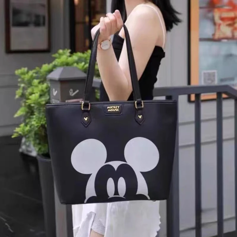 Disney Mickey Original New Women\'s Handbag Luxury Brand Women\'s Tote Bag Large Capacity High Quality Cartoon Fashion Women\'s Bag