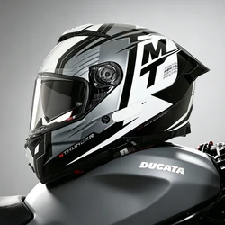 2026 Spanish MT Thunder 4 Pro Motorcycle Helmet ECE DOT Approved Full face Double lens helmet Capacetes Cascos para moto