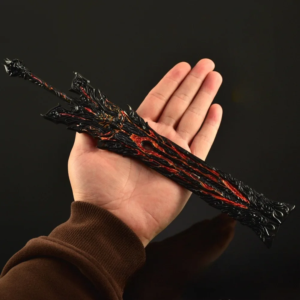 In Stock Heavenly Fire Ancient Ruler Sword Game Peripherals Metal Model Desktop Decoration Birthday Gift Toy Can Be Wholesaled