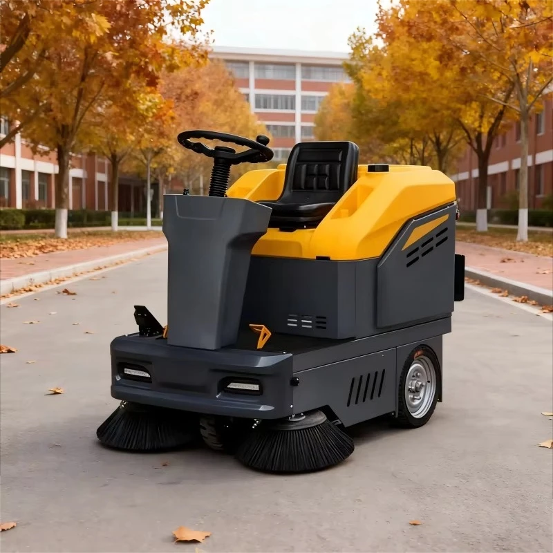 MINGNUO C150 Autumn Leaf Collection Outdoor Cleaning Ride-on Electric 1000W 48V Leaf Removal Road Sweeper Leaf Collector