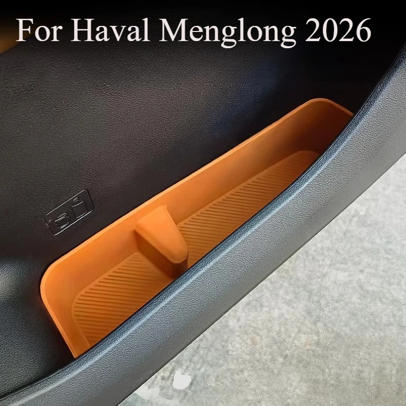 

For Haval Menglong 2026 Door Storage Box Silicone Mat Interior Decoration Accessories