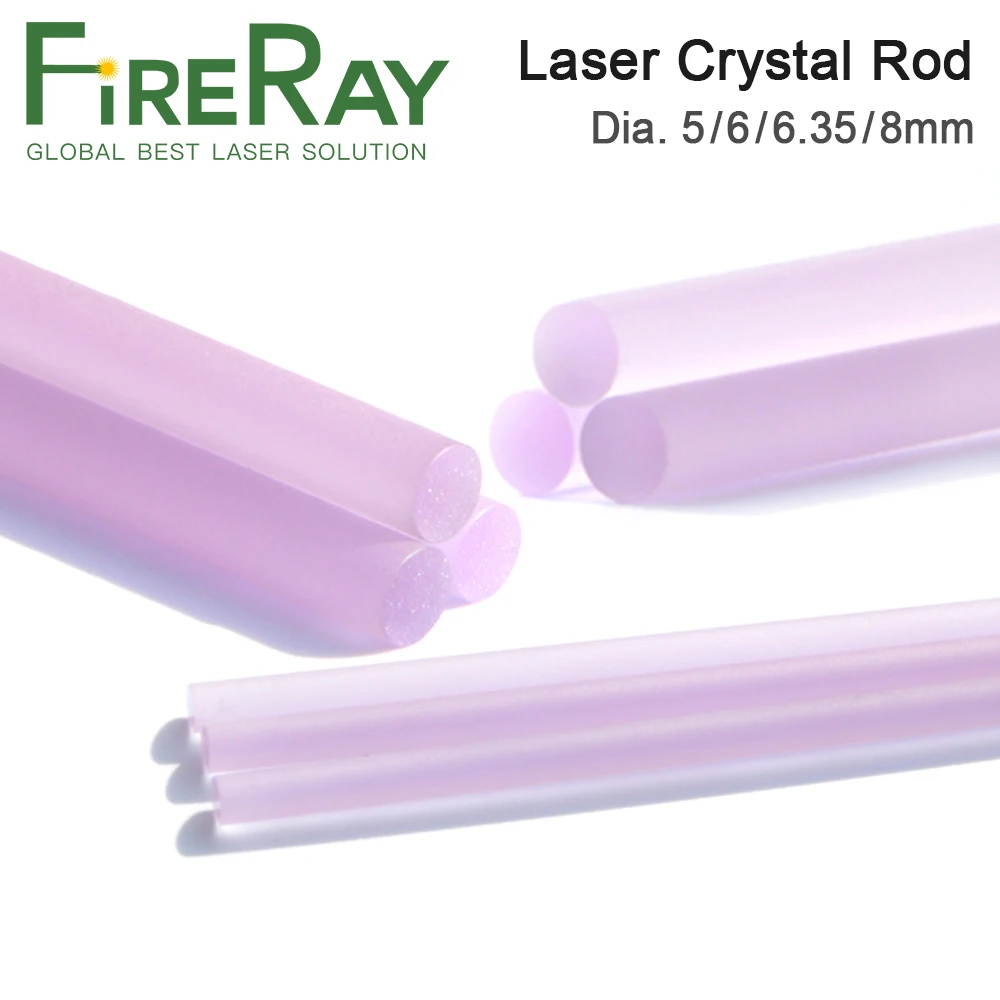 FireRay YAG Laser Crystal Rod Diameter 5-8mm for YAG Laser Welding Machine