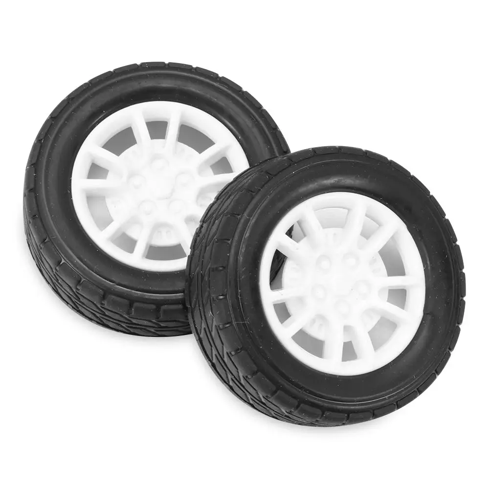 Robot DIY niños RC cubos de rueda de coche repuestos neumáticos de goma ruedas de actualización