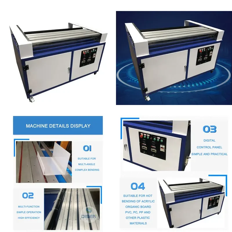 for Dison Multifunctional Acrylic Plate Edge Bending Machine with Multi Heating Tubes Manual Slot Hot Bender for Perfect Tube