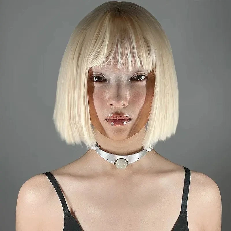 Y2K Choker Punk różowe czarne koraliki ze sztucznej skóry Unisex naszyjnik prosty spersonalizowany naszyjnik nowy modny biżuteria prezent dla Wom