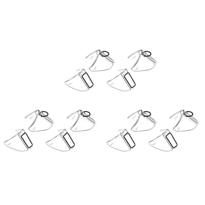 B04B-6 Pairs Safety Glasses Side Shield On Eye Glasse Side Shield Anti-Slip On Side Shield For Safety Glasses