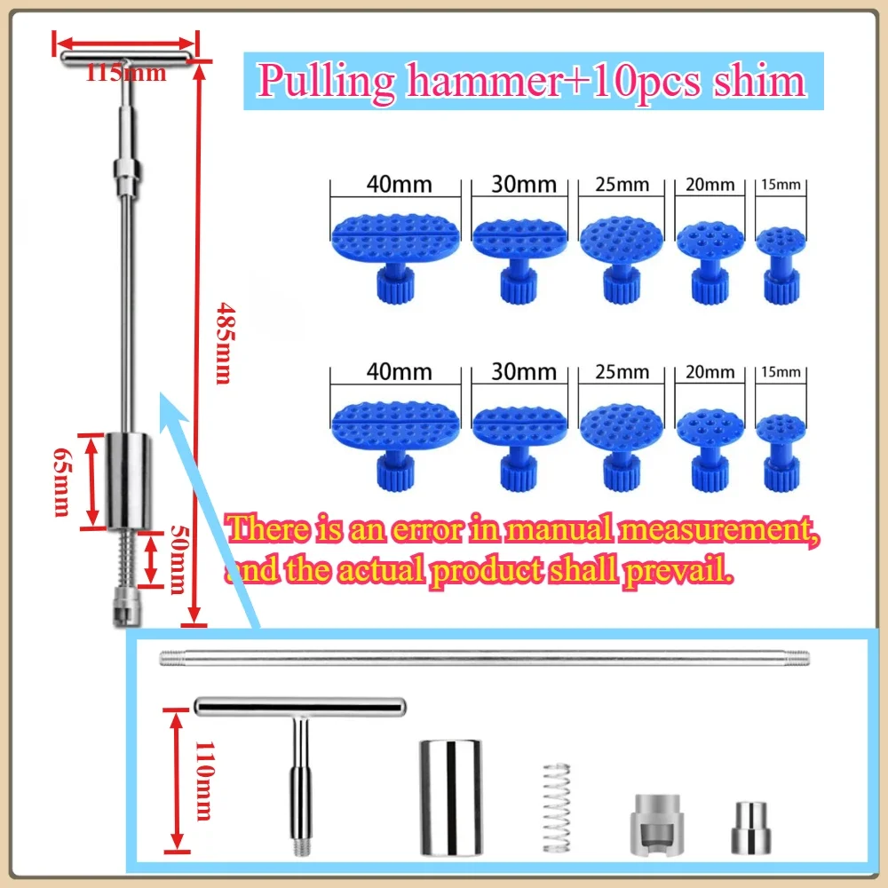 Dent repair tool for seamless body dents repair metal free sheet puller no paint needed