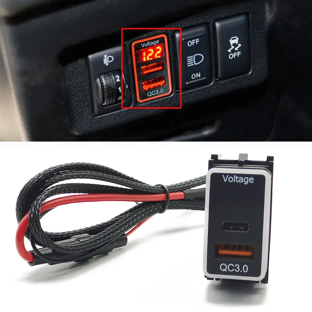 

Автомобильное зарядное устройство QC3.0 с двумя USB-портами