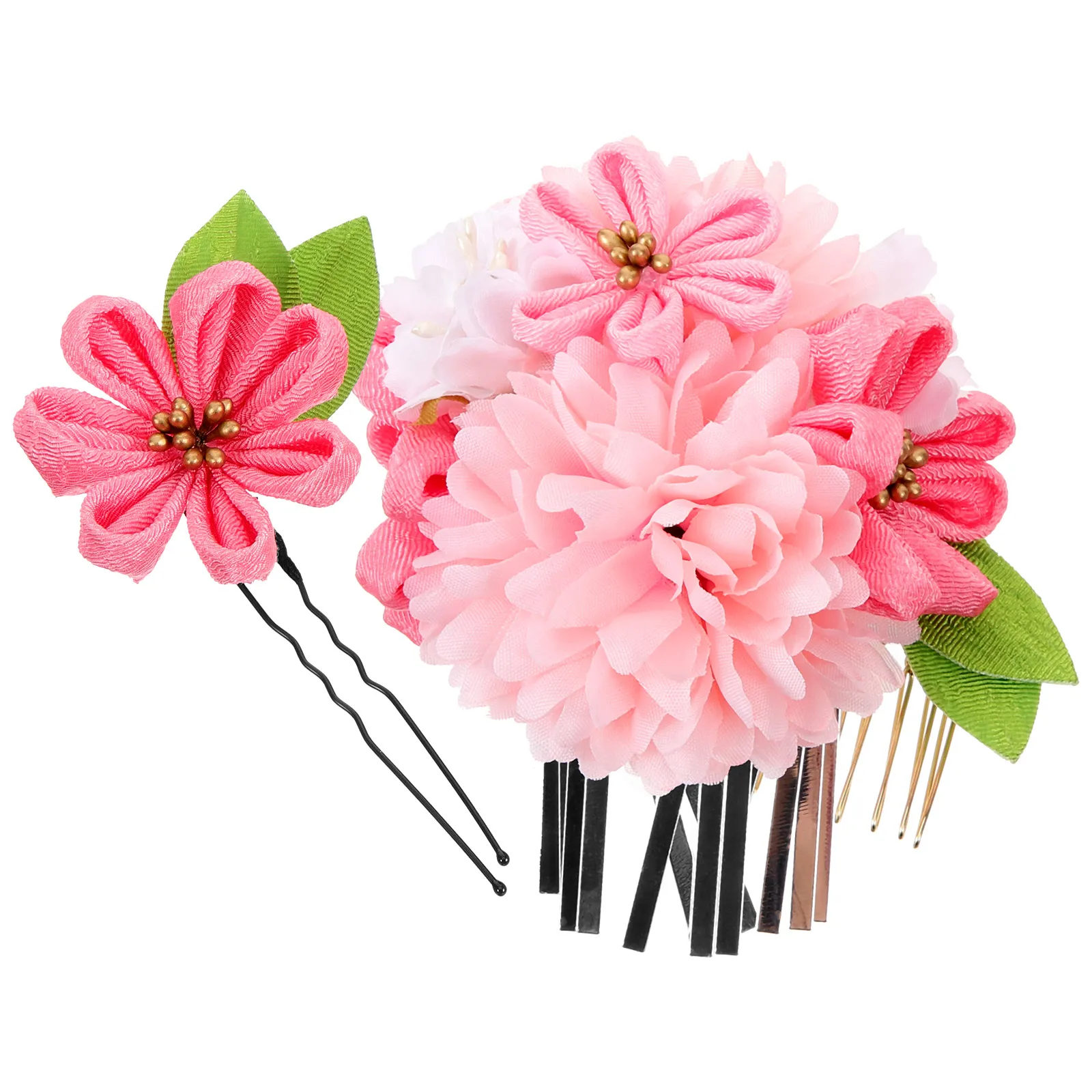 

2 шт., заколки с цветочным принтом, аксессуары для волос для пляжного свадебного фестиваля, легкая заколка с цветком для женщин, повседневная одежда, заколки с цветами для волос